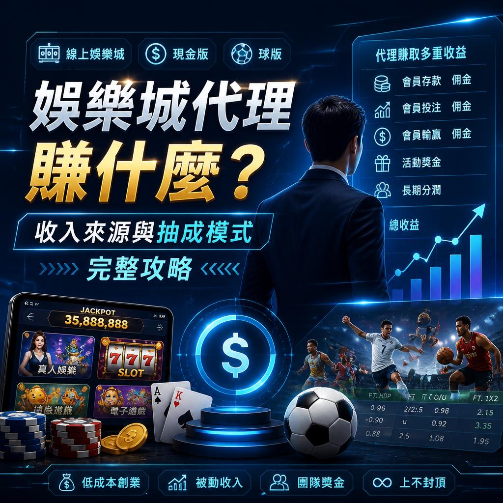 娛樂城代理賺什麼？收入來源與抽成模式完整攻略