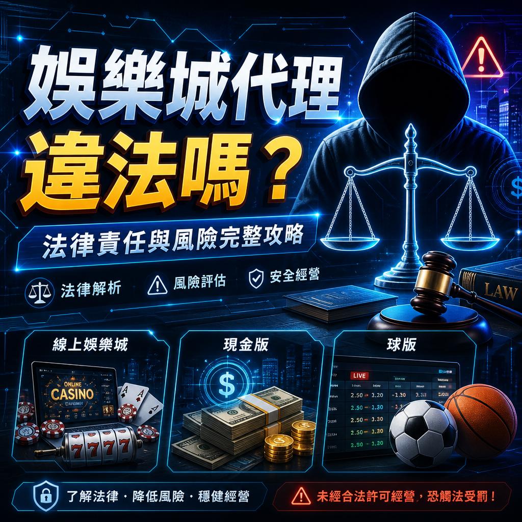 娛樂城代理違法嗎？法律責任與風險完整攻略
