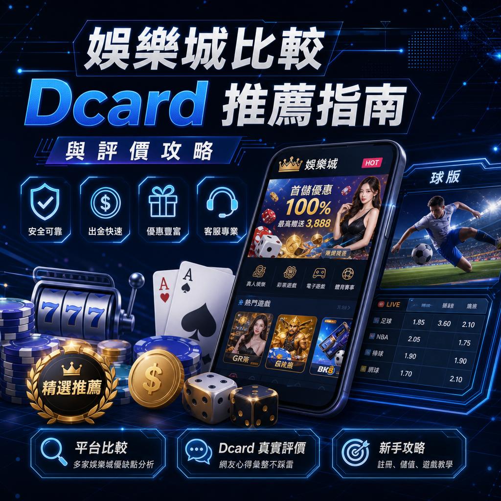 娛樂城比較 Dcard 推薦指南與評價攻略