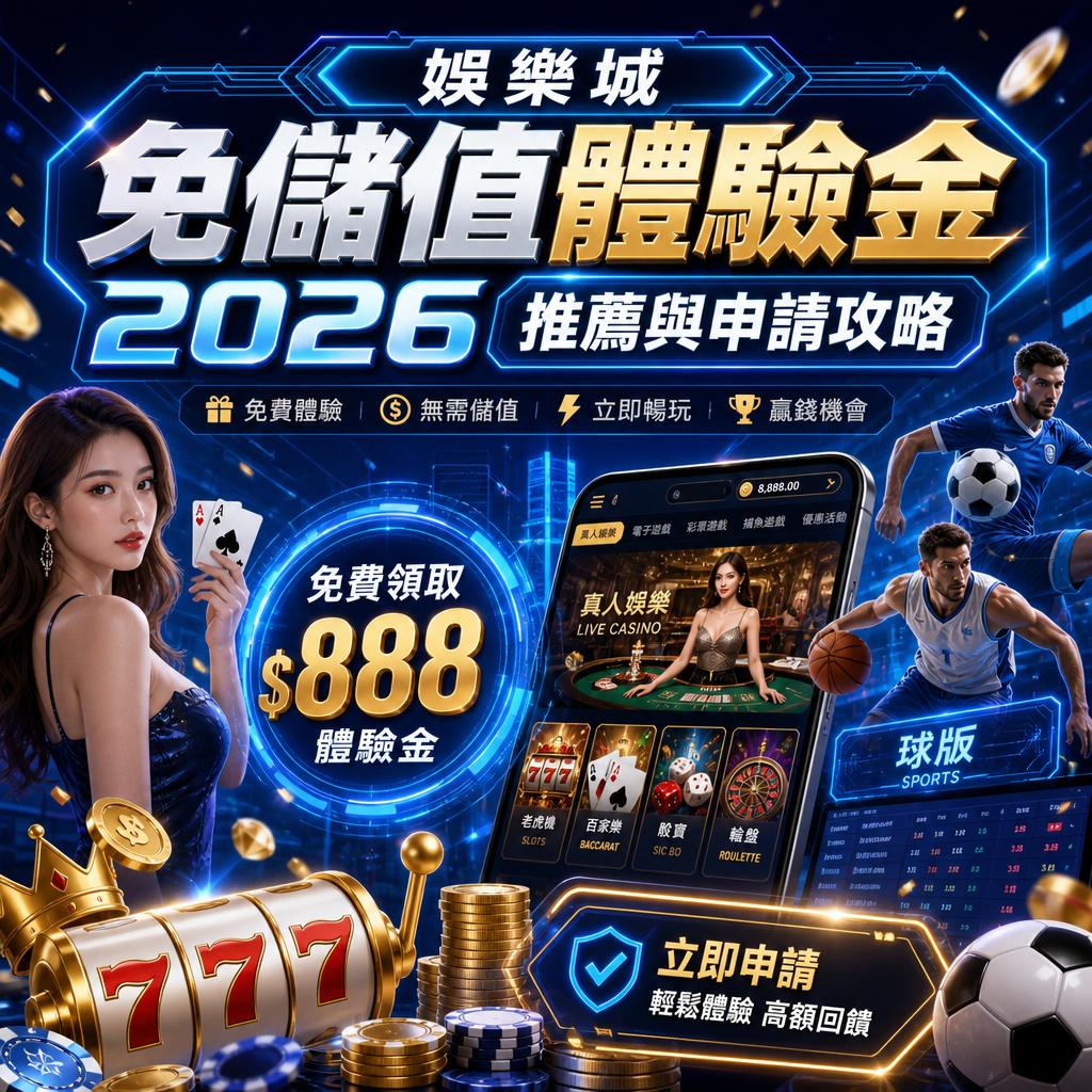 娛樂城免儲值體驗金 2026 推薦與申請攻略