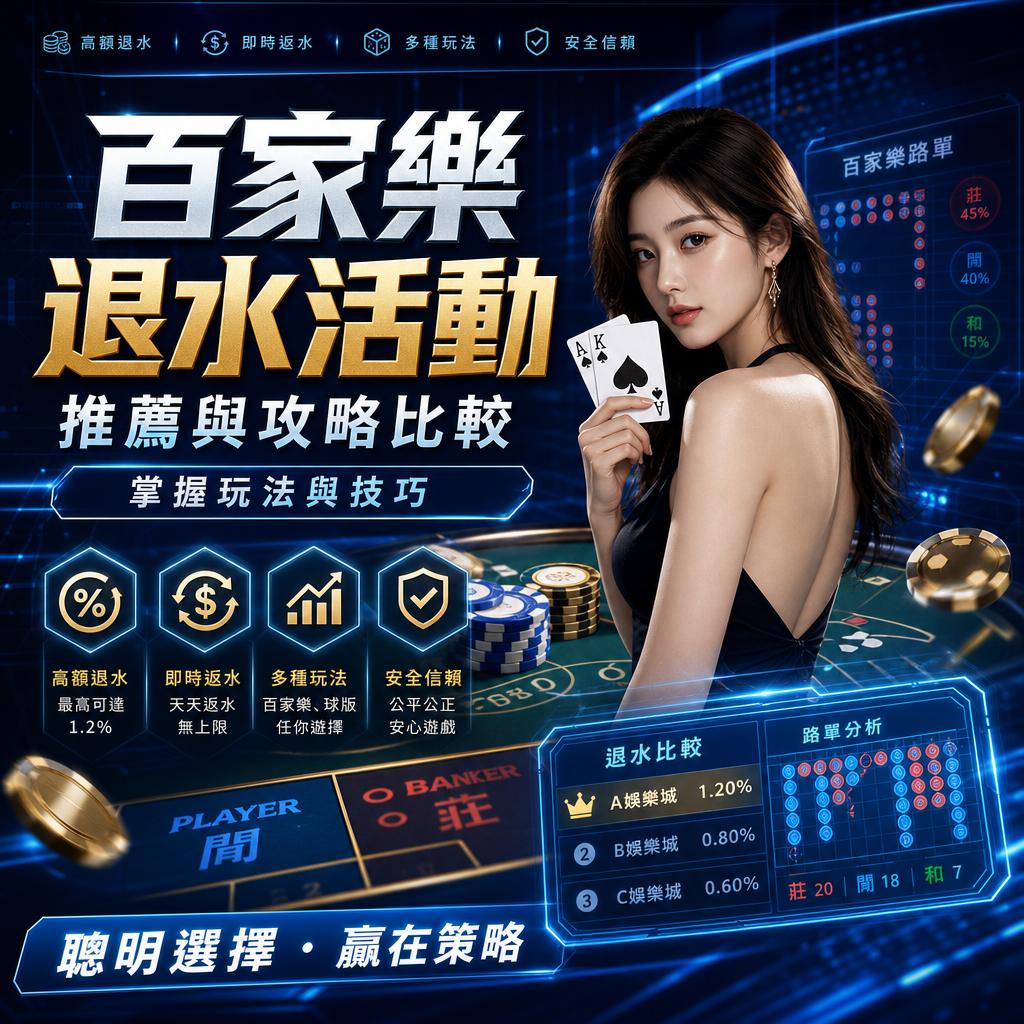 百家樂退水活動推薦與攻略比較，掌握玩法與技巧